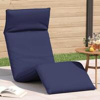Foldbar liggestol 175x54x8,5 cm oxfordstof marineblå