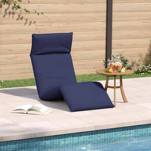 Foldbar liggestol 175x54x8,5 cm oxfordstof marineblå