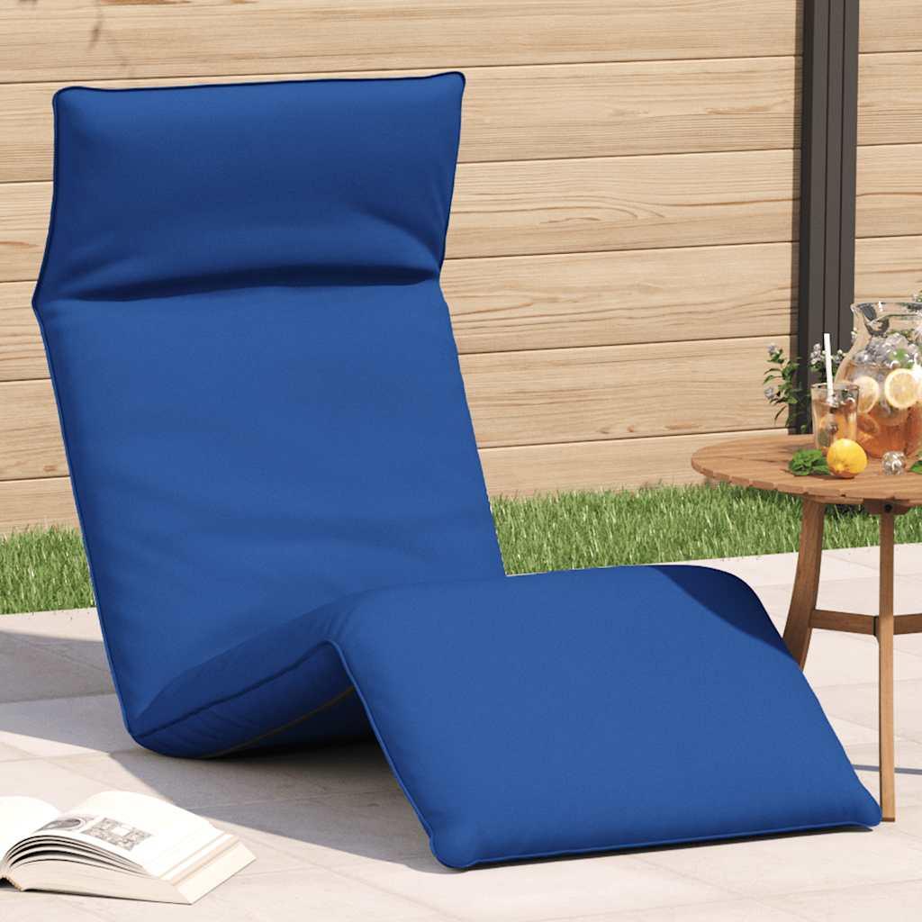 Foldbar liggestol 175x54x8,5 cm oxfordstof kongeblå