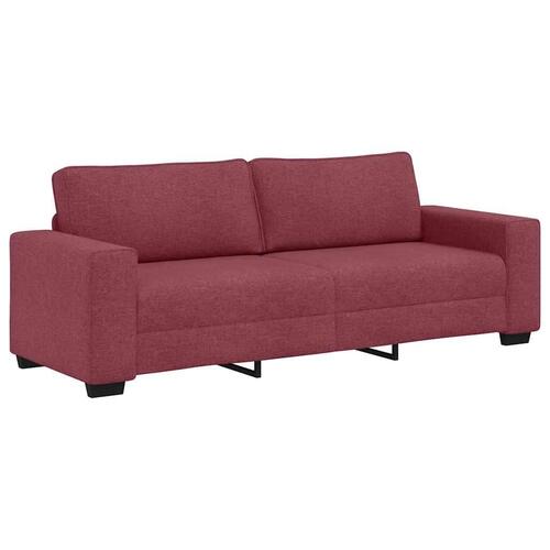 3-personers sofa 180 cm stof vinrød