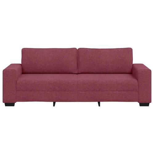 3-personers sofa 180 cm stof vinrød