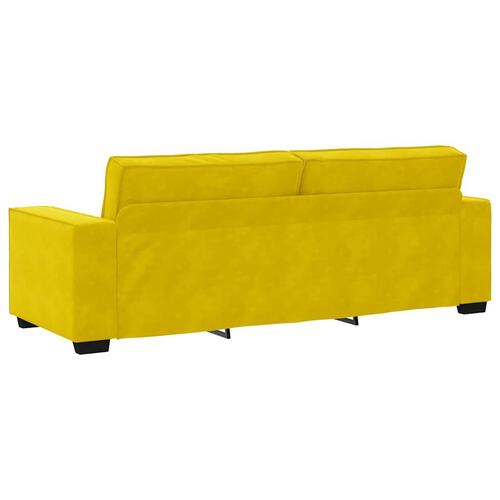 3-personers sofa 180 cm velour gul