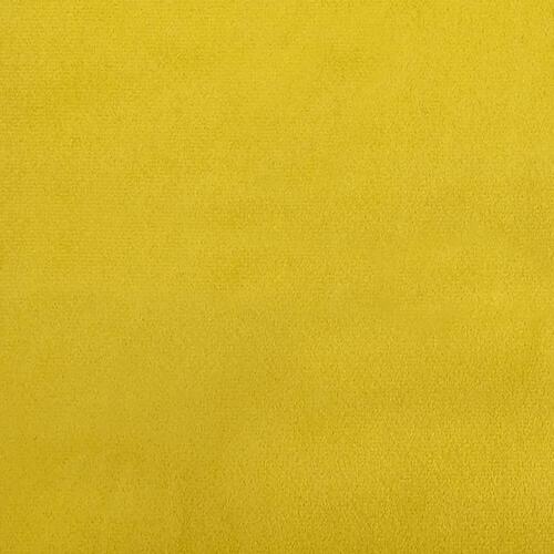 3-personers sofa 180 cm velour gul