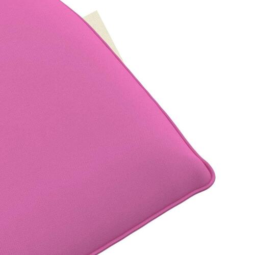 Foldbar liggestol 175x54x8,5 cm oxfordstof lyserød