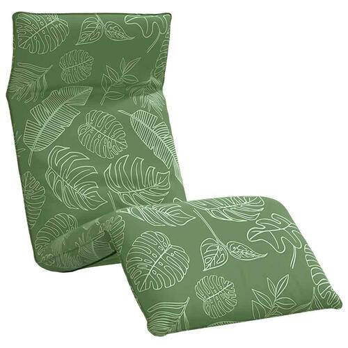 Foldbar liggestol 175x54x8,5 cm oxfordstof bladmønster