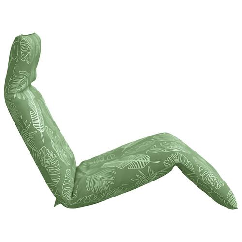 Foldbar liggestol 175x54x8,5 cm oxfordstof bladmønster