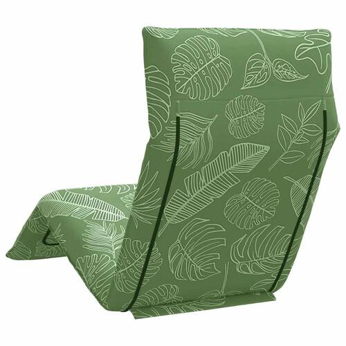 Foldbar liggestol 175x54x8,5 cm oxfordstof bladmønster