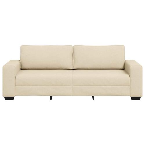 3-personers sofa 180 cm stof cremefarvet