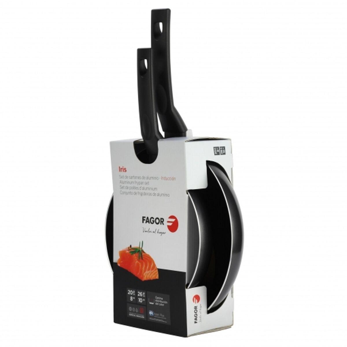 Fagor IRIS stegepandesæt, stål - Ø 20 cm + Ø 26 cm (2 stk.)