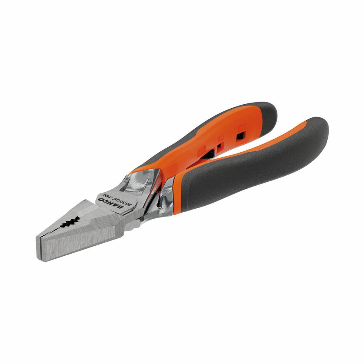 Bahco Ergo universaltang 180 mm - sort/orange
