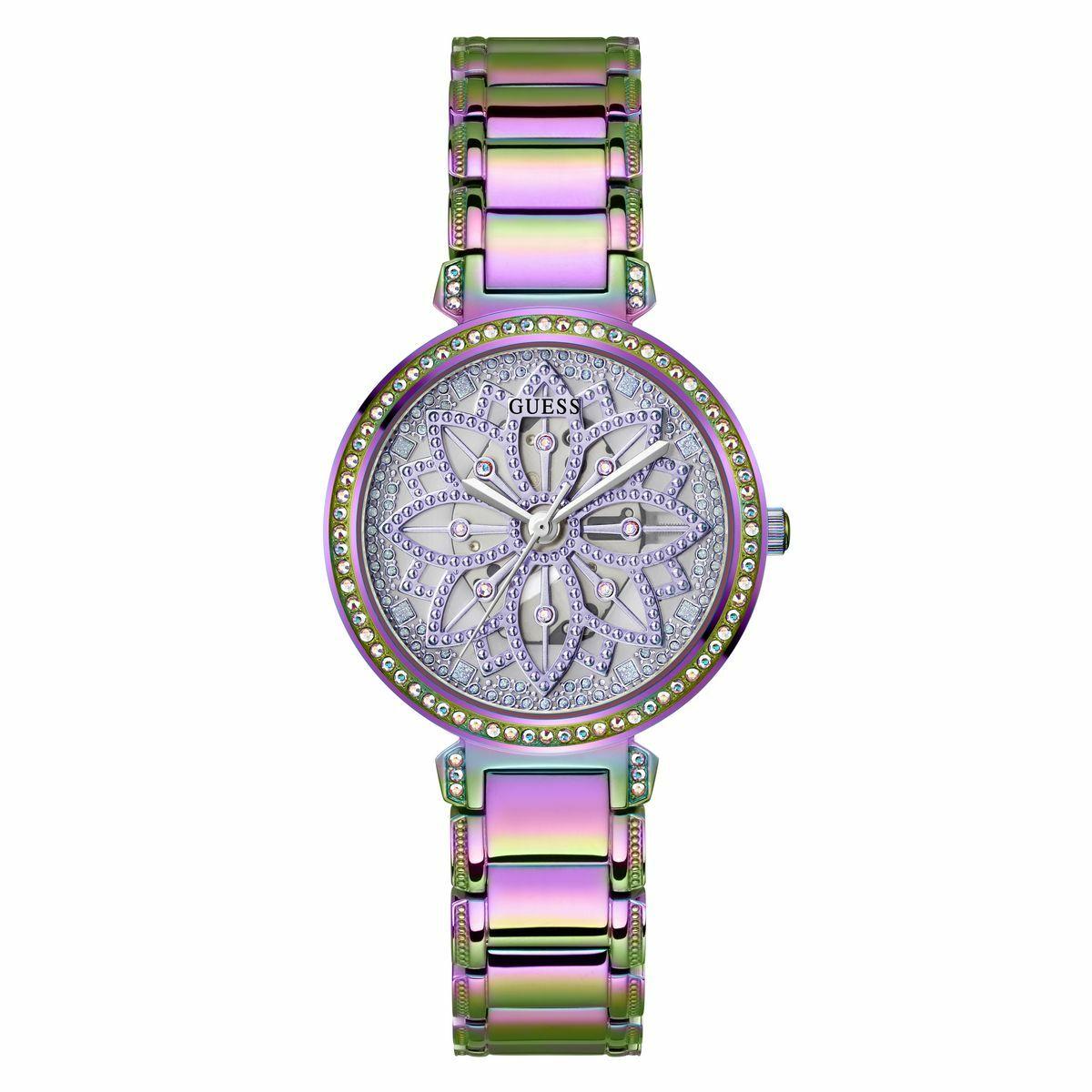 Guess dameur GW0528L4 - armbåndsur, Ø 36 mm, lilla/multifarvet
