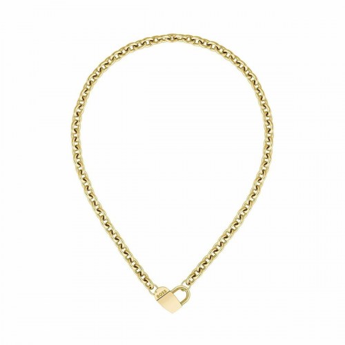 Hugo Boss halskæde 1580417 - gylden rustfrit stål