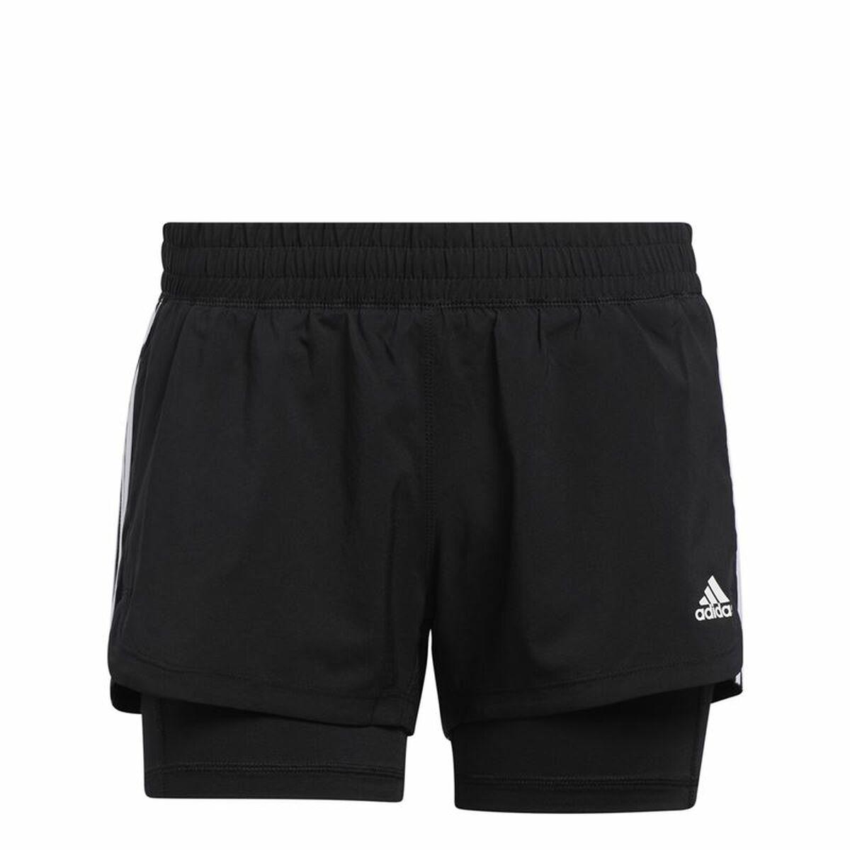 Sport shorts til kvinder Adidas Pacer Sort XS
