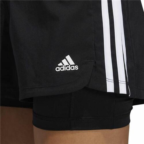 Sport shorts til kvinder Adidas Pacer Sort XS