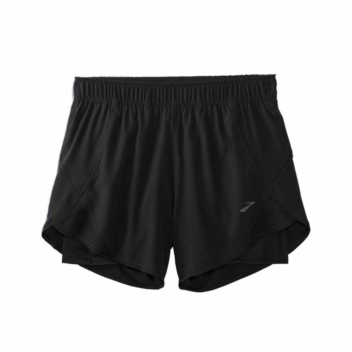 Brooks Chaser 5" 2-in-1 løbeshorts til kvinder - Sort (L)