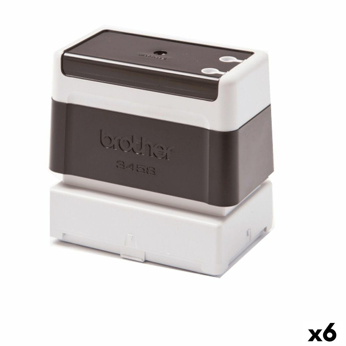 Stempelpude Brother 3458 - sort, 34 × 58 mm (6 stk)