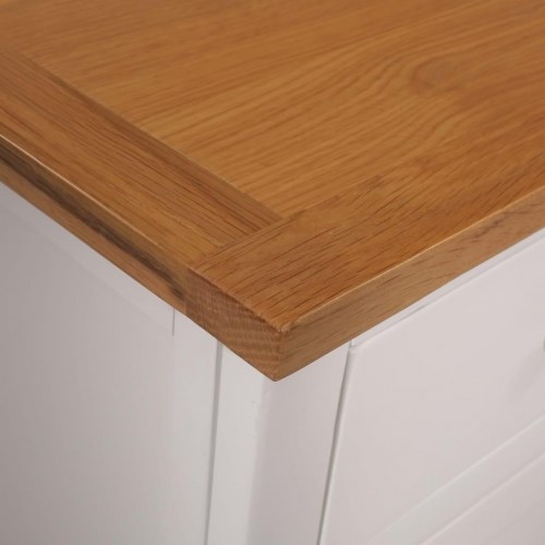 Skænk 110x33,5x70 cm massivt egetræ