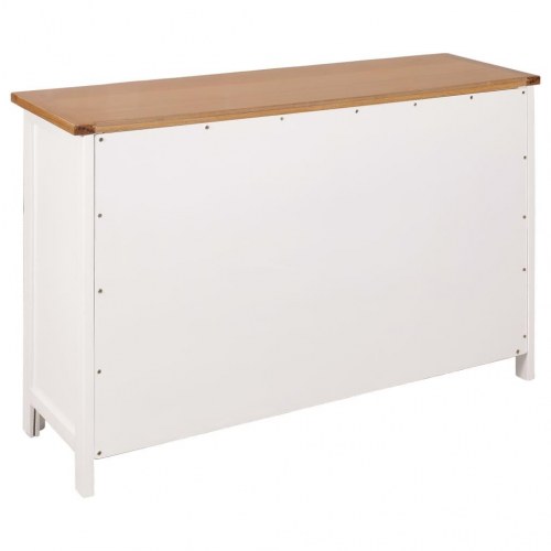 Skænk 110x33,5x70 cm massivt egetræ