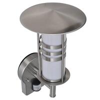 LED væglampe i rustfrit stål *Cylinder formet med sensor*