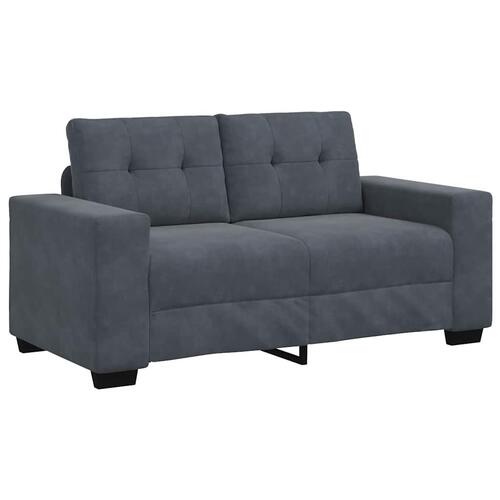 Elskovssofa 120 cm fløjl mørkegrå