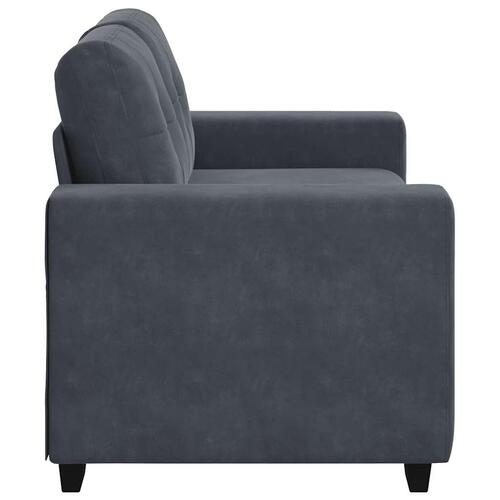 Elskovssofa 120 cm fløjl mørkegrå