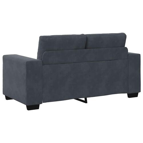 Elskovssofa 120 cm fløjl mørkegrå