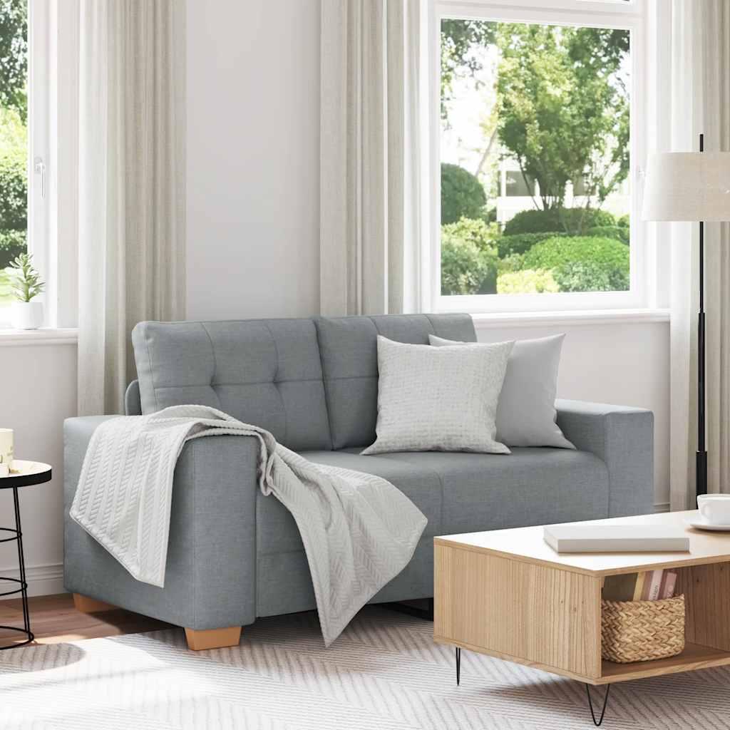 Elskovssofa 120 cm stof lysegrå