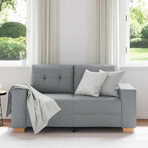 Elskovssofa 120 cm stof lysegrå