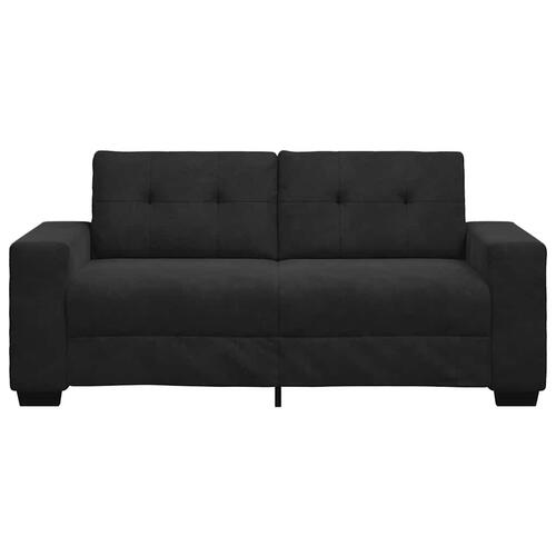 Elskovssofa 140 cm fløjl sort