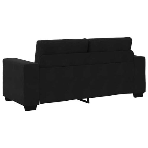 Elskovssofa 140 cm fløjl sort