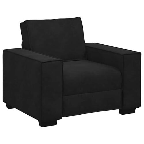 3 personers sofa med hynder velour sort