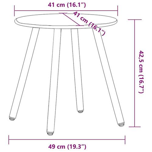 Havestolssæt 3 stk. polyrattan sort og orange
