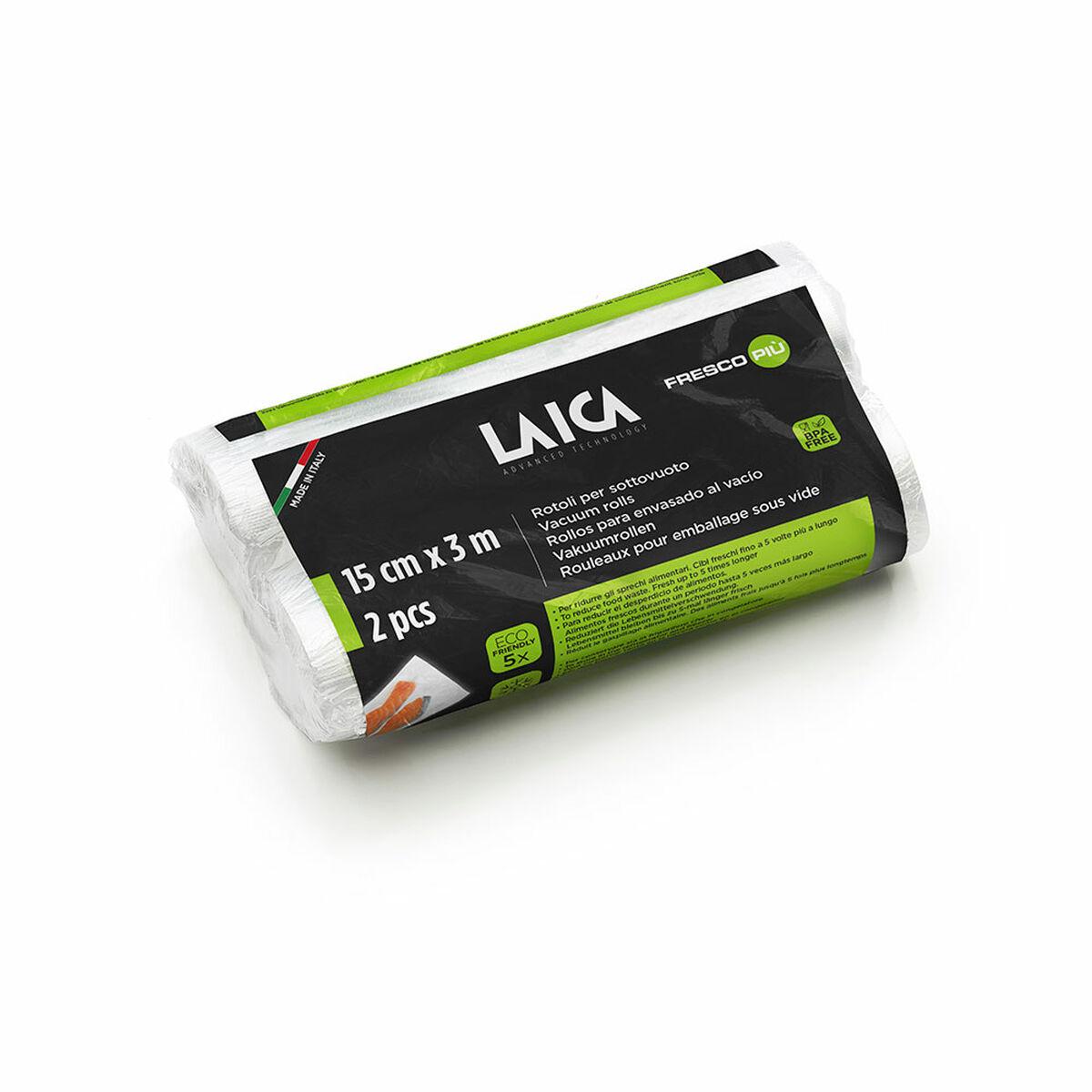 LAICA ruller til vakuumpakker 15 cm × 3 m - 2 stk.