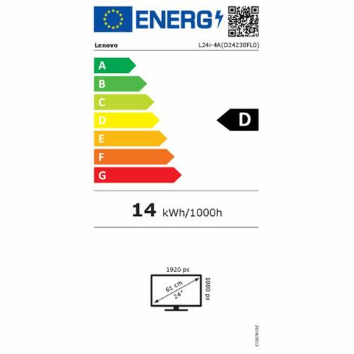 Skærm Lenovo 67BCKAC6EU 23,8" Full HD
