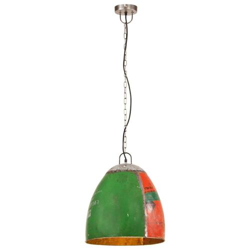 Industriel hængelampe 42 cm E27 25 W flerfarvet rund