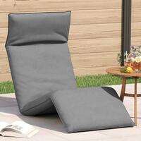 Foldbar liggestol 175x54x8,5 cm oxfordstof grå