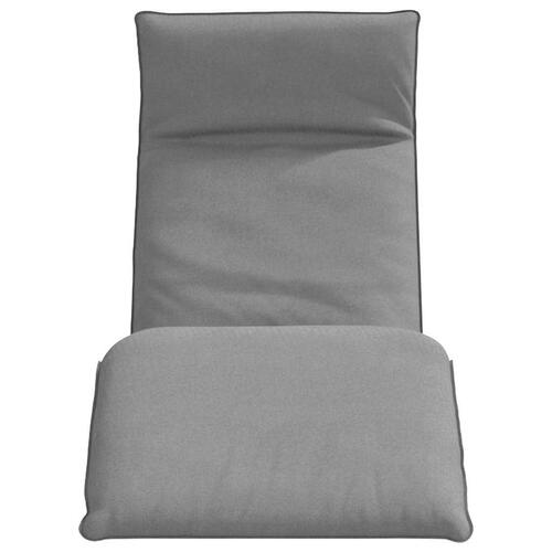Foldbar liggestol 175x54x8,5 cm oxfordstof grå