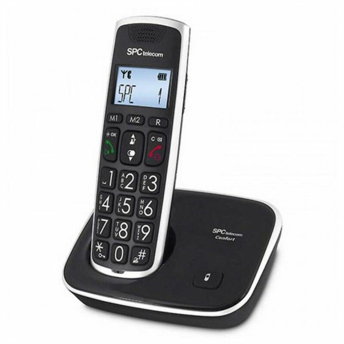 Trådløs telefon Telecom 7608N DECT Sort