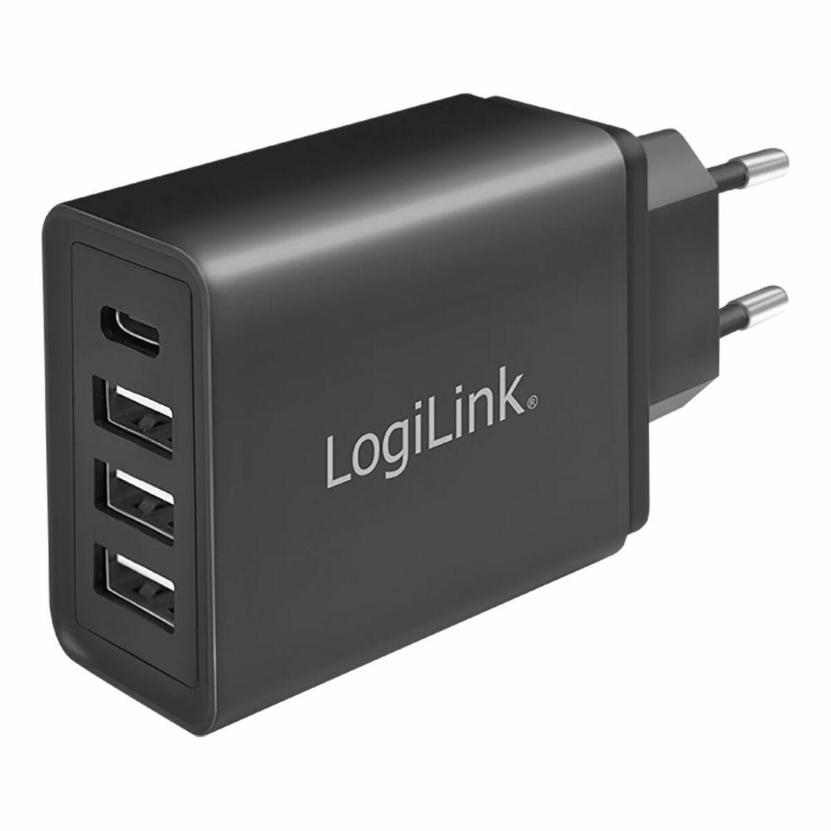 Vægoplader LogiLink med USB - 15 W, EU-stik