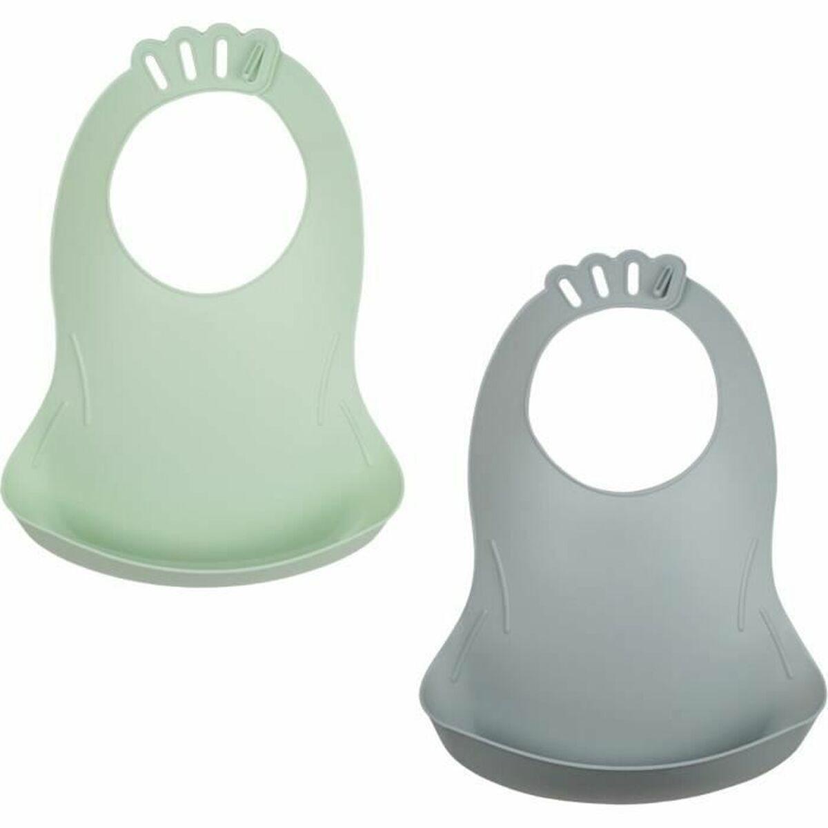 ThermoBaby hagesmæk - fleksibel bib med opsamler (2-pak)
