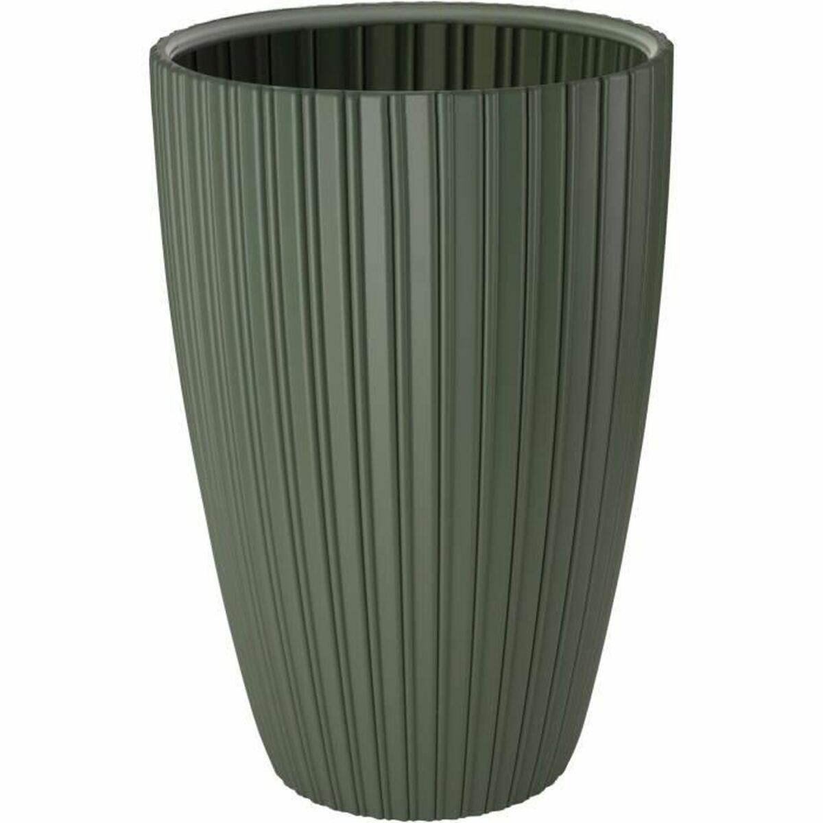 Garden ID Fancy urtepotte - grøn polyetylen, 40 × 58 cm