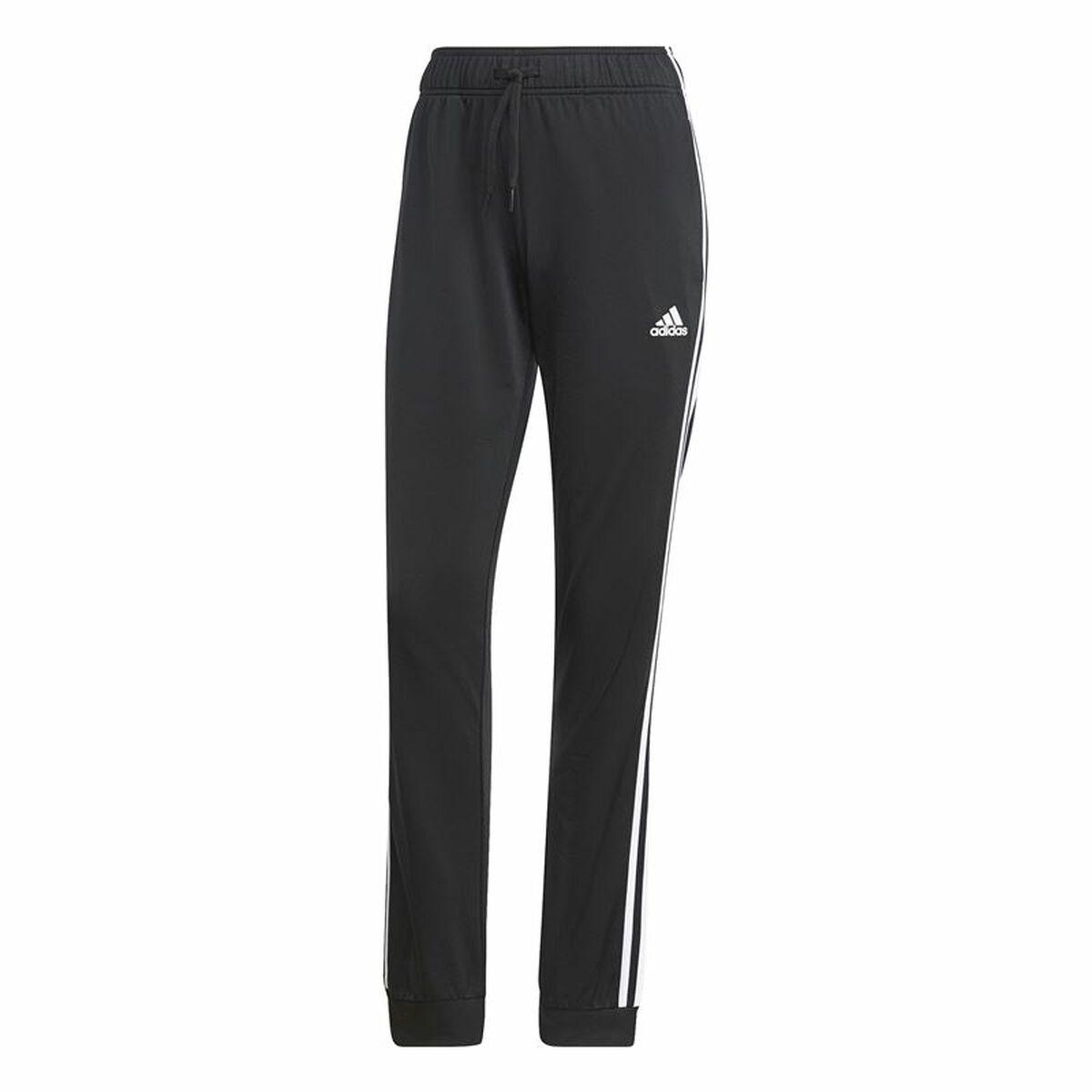 Lange sportsbukser Adidas 3S Tp Tric Mujer Sort Dame L
