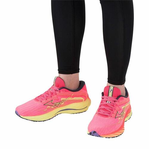 Løbesko til voksne Mizuno Wave Rider 27 Pink 41