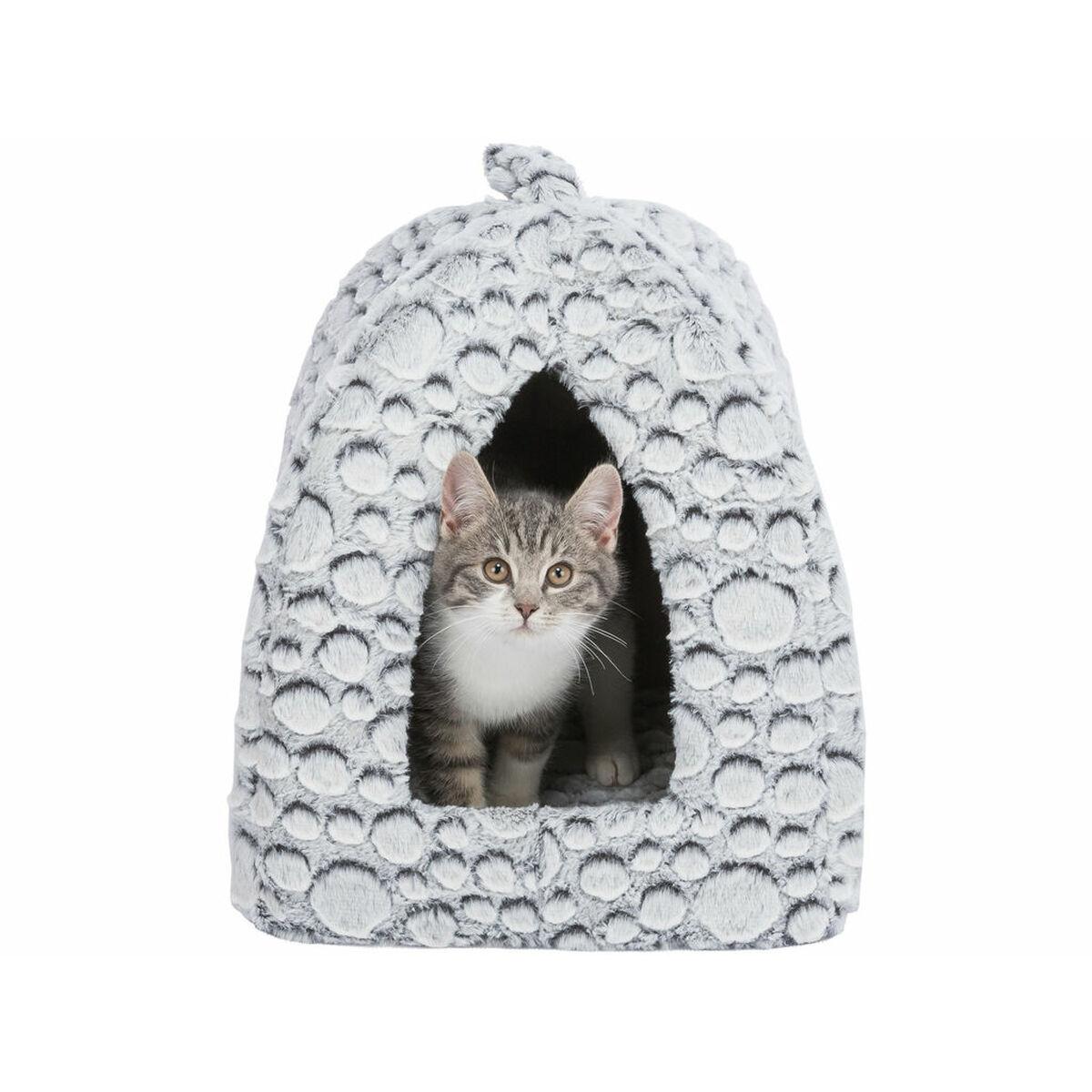 Hytte Trixie Hvid Grå 32 × 42 × 32 cm