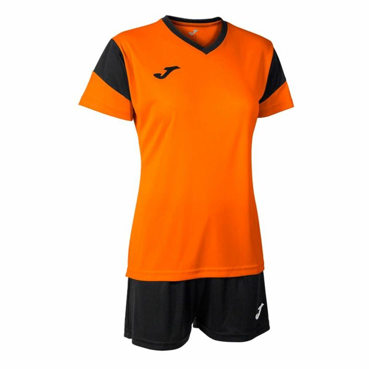 Joma Sport Phoenix damesæt - sort/orange, 2 dele, str. S