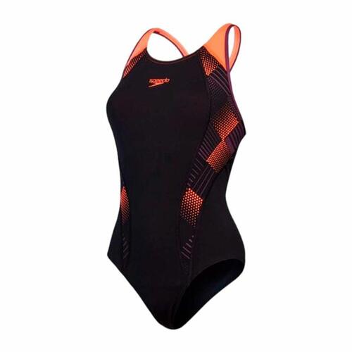 Badetøj til Kvinder Speedo Placement Laneback Sort 38