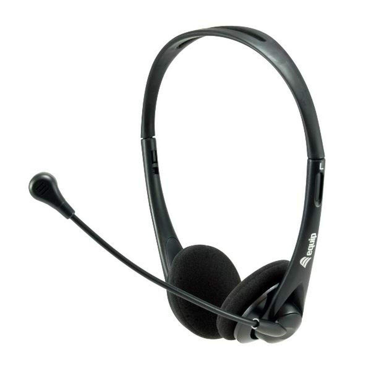 Hovedtelefoner Equip 245305 Sort