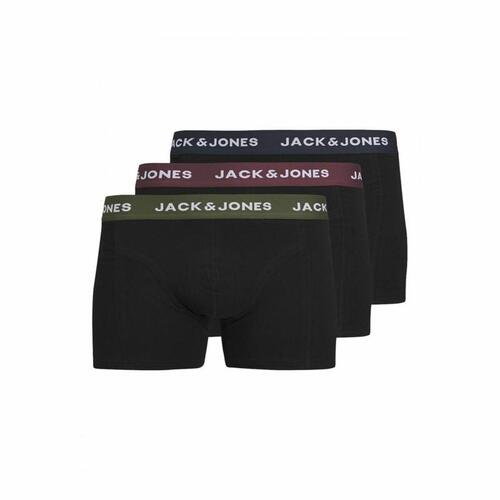 Jack & Jones Jacaron Solid trunks - sorte boxershorts til mænd, XL
