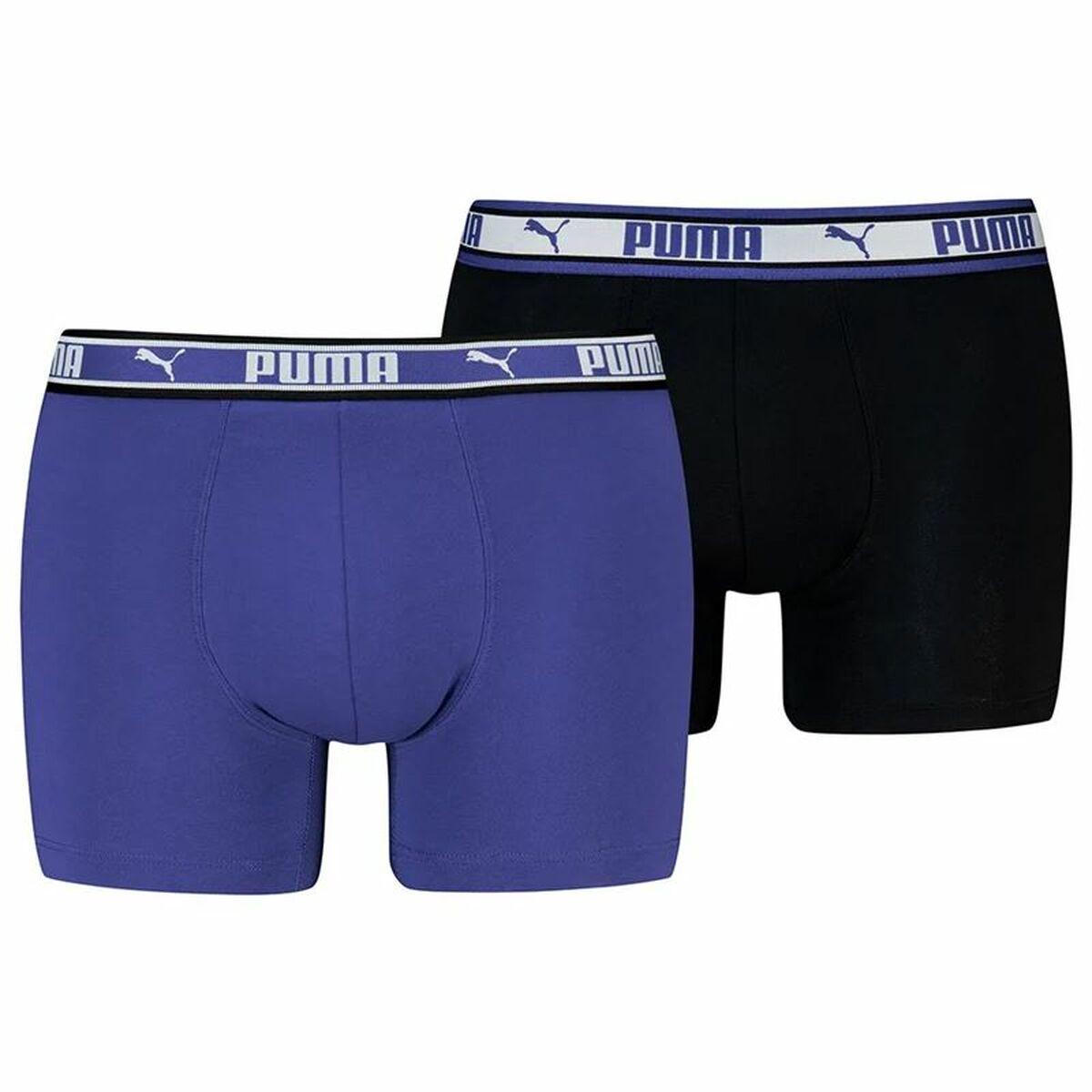 Puma boxershorts til mænd - 2-pak, blå/sort, str. L