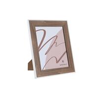 Fotoramme DKD Home Decor Krystal Hvid Træ MDF (27,5 x 1,5 x 32,5 cm)